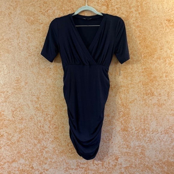 ISABELLA OLIVER Maternity Ruched Dress size 1 or US 4 - Picture 1 of 7